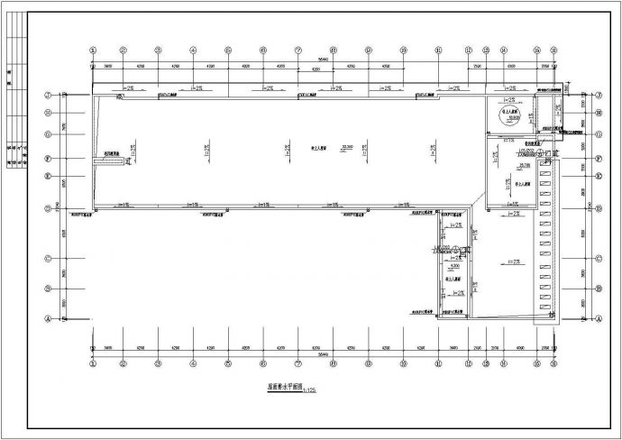 商务楼设计_框剪结构商务楼建筑结构CAD图_图1