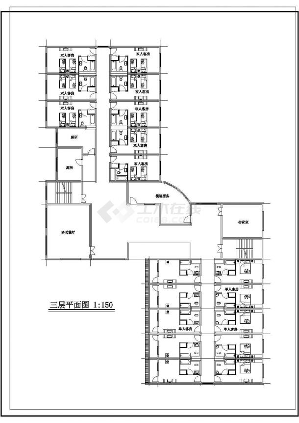 某地区小区规划及建筑方案图-图二