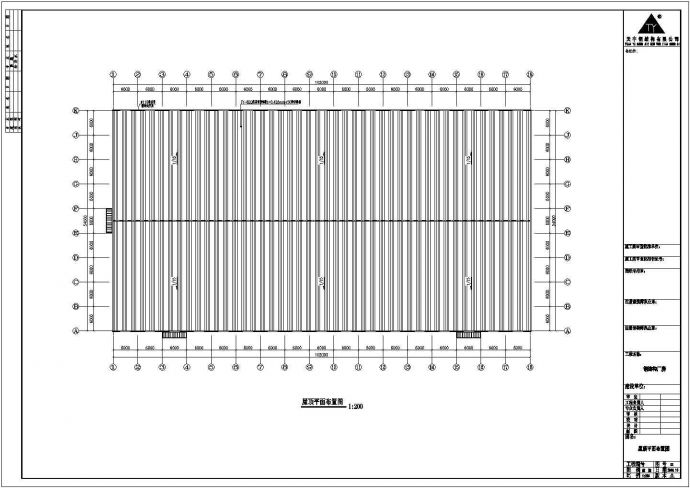 钢结构设计_某地区54x102米规格钢结构设计CAD图_图1
