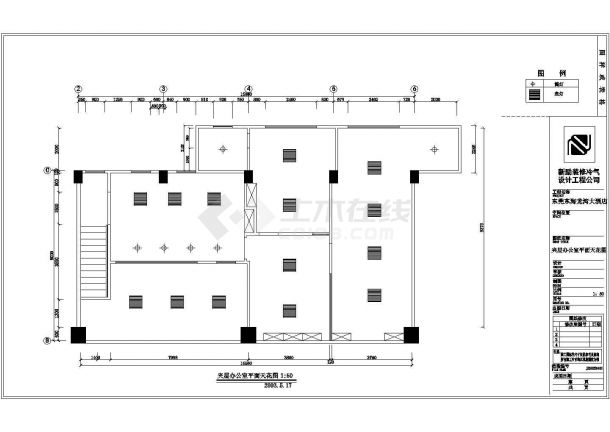 某东莞东海龙湾大酒店CAD夹层平面图天花图-图二