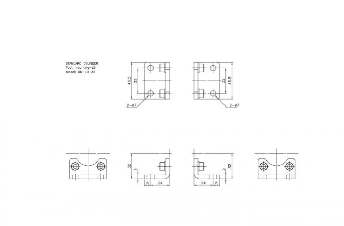 某地多款方形建筑配件设计图_图1