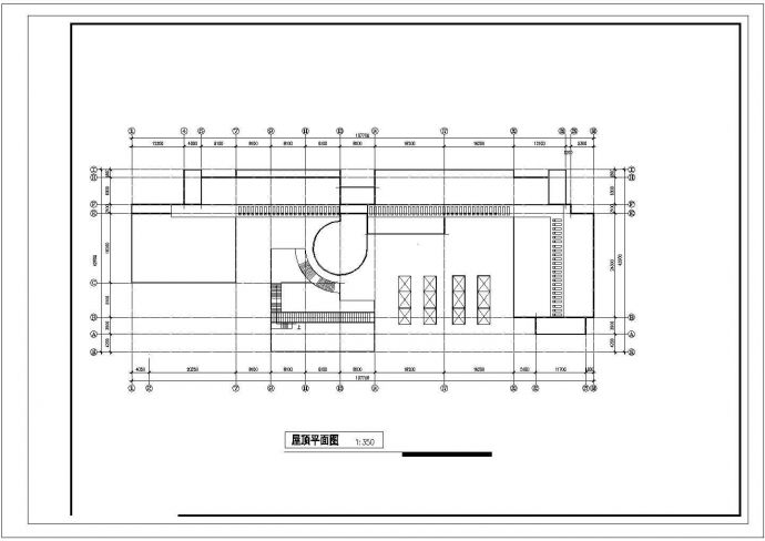 某学校教学综合楼建筑方案图_图1