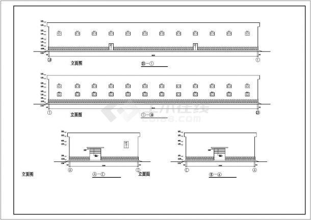 钢结构设计_某二层全钢结构超市设计CAD图-图二