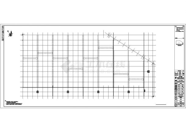 钢结构设计_某公司1、3、4号车间钢结构CAD图-图一