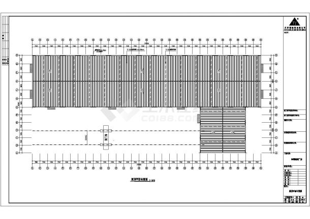 钢结构设计_某公司8#厂房工程CAD图-图一