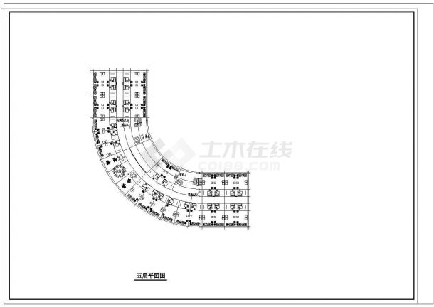 某地区大学高级会馆施工设计CAD布置图-图二