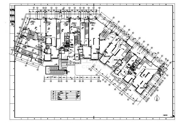 某楼房施工说明及弱电干线图施工图CAD详图-图二