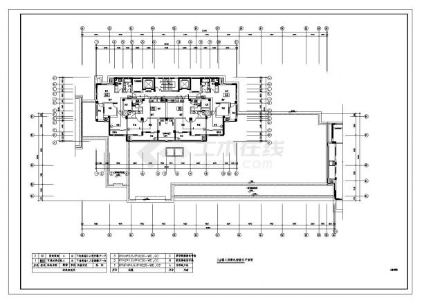 某市楼房结构布置CAD规划详图-图二