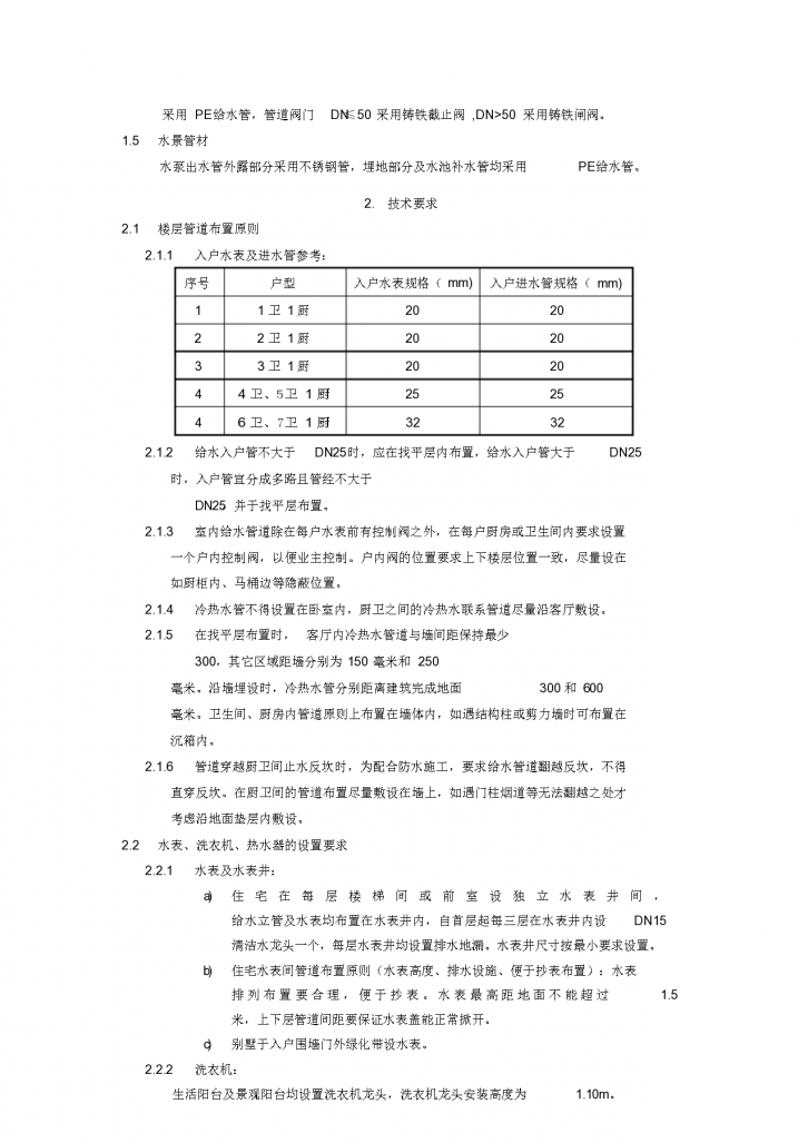 住宅给排水设计指引（道路标高、 供水、排水、供电、燃气等）-图二