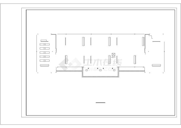 某地区卫生学校实验楼建筑设计cad图-图一