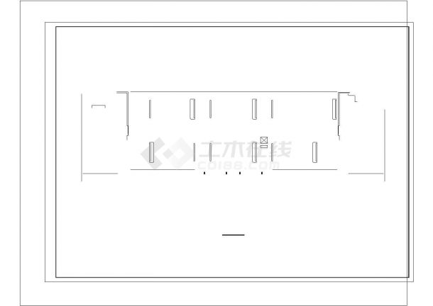 某地区卫生学校实验楼建筑设计cad图-图二