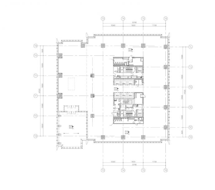 某某商业建筑结构平面图CAD图_图1