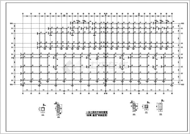 钢结构设计_商业铺钢结构工程CAD图-图一