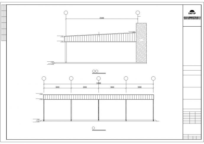 沈阳市铁西南路某大型皮革厂钢结构厂房全套设计CAD图纸_图1