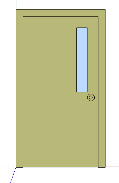 卫生间造型门su模型_图1