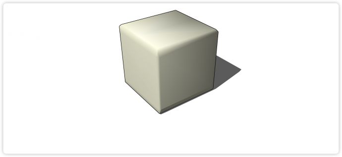 会所使用方形沙发单个su模型_图1