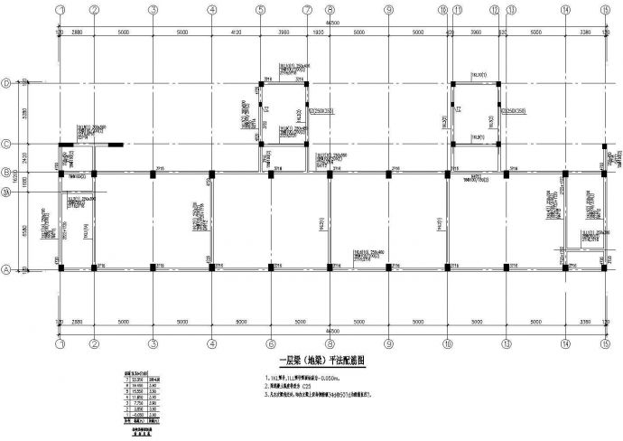 钢结构设计_全套教学楼建筑结构施工CAD图_图1