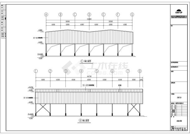 钢结构设计_三利异型有限公司钢结构设计CAD图-图二