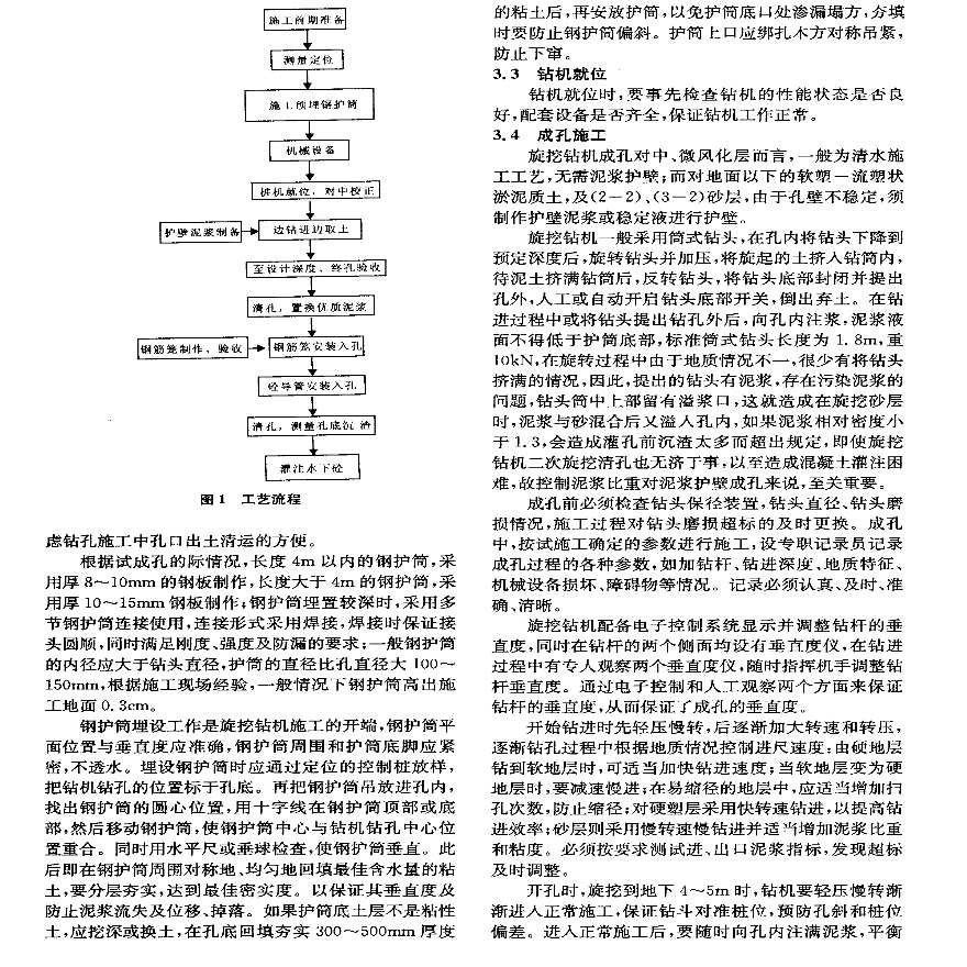 旋挖钻孔灌注桩在地铁围护结构施工中的应用-图二