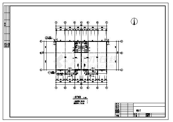 718平方米三层带阁楼别墅建筑施工cad图，共十二张-图一