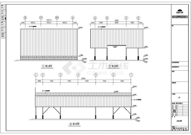 钢结构设计_工贸有限公司方案CAD图-图二