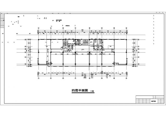 综合办公楼建筑施工设计cad图，含设计说明_图1