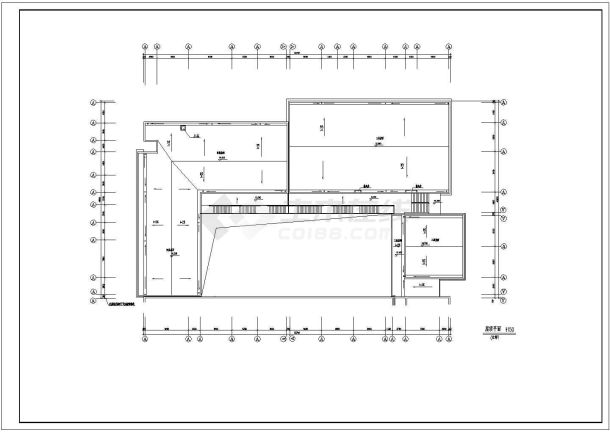 某小学多层教学楼设计cad建筑方案图(含总平面图)-图一