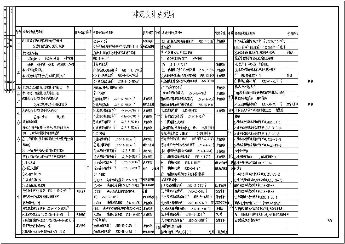 某新华书店多层综合楼设计cad全套建筑施工图（含设计说明）