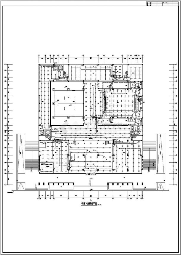 某四层框架结构学校图书馆配电设计cad全套电气施工图纸（含设计说明，含弱电设计，含消防设计）-图二