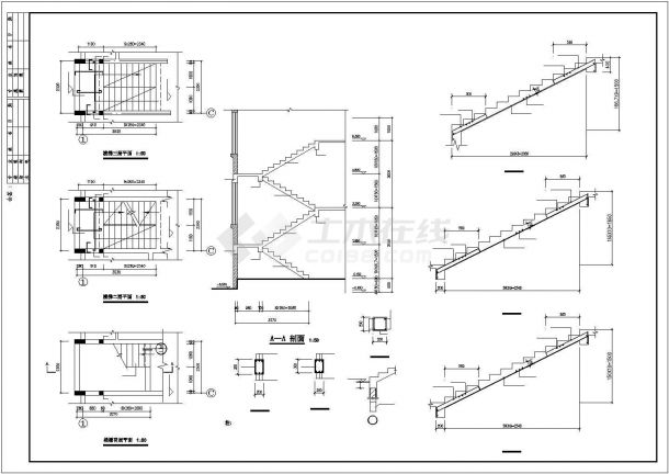 上海某四层现代风格别墅结构设计CAD图纸（含设计说明）-图二