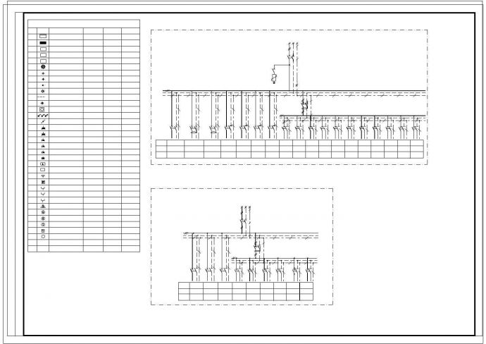 二层住宅电气施工cad图，共五张_图1