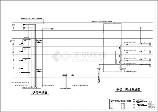 #临泉田桥医院电气设计cad图纸_t3-图一