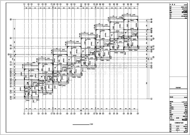[深圳]三层带地下层框架结构联排别墅结构施工图（CAD、15张）-图一