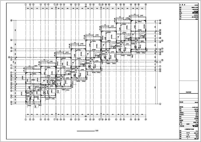 [深圳]三层带地下层框架结构联排别墅结构施工图（CAD、15张）_图1