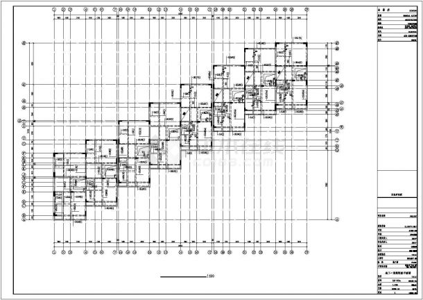 [深圳]三层带地下层框架结构联排别墅结构施工图（CAD、15张）-图二