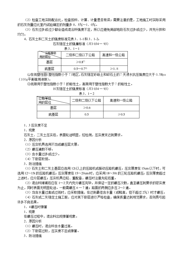 城市道路工程质量通病预防措施组织设计方案-图二