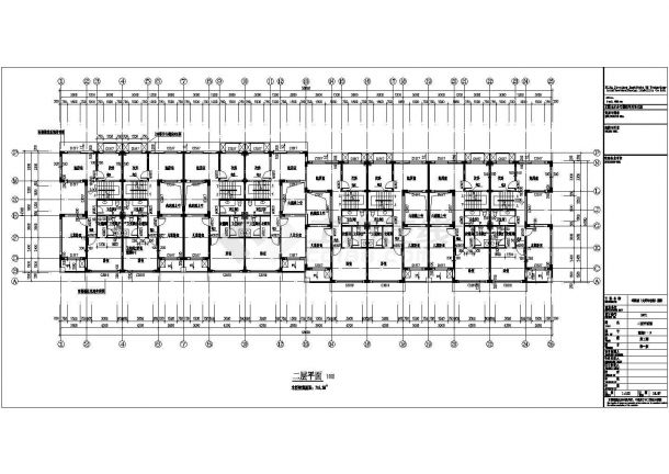 三层异形柱框架联排别墅结构全套施工CAD图（包括建筑、水电）-图二