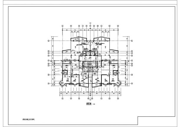 【常州】金坛区某小区高层公寓全体建筑施工cad图(含机房顶平面图)-图二