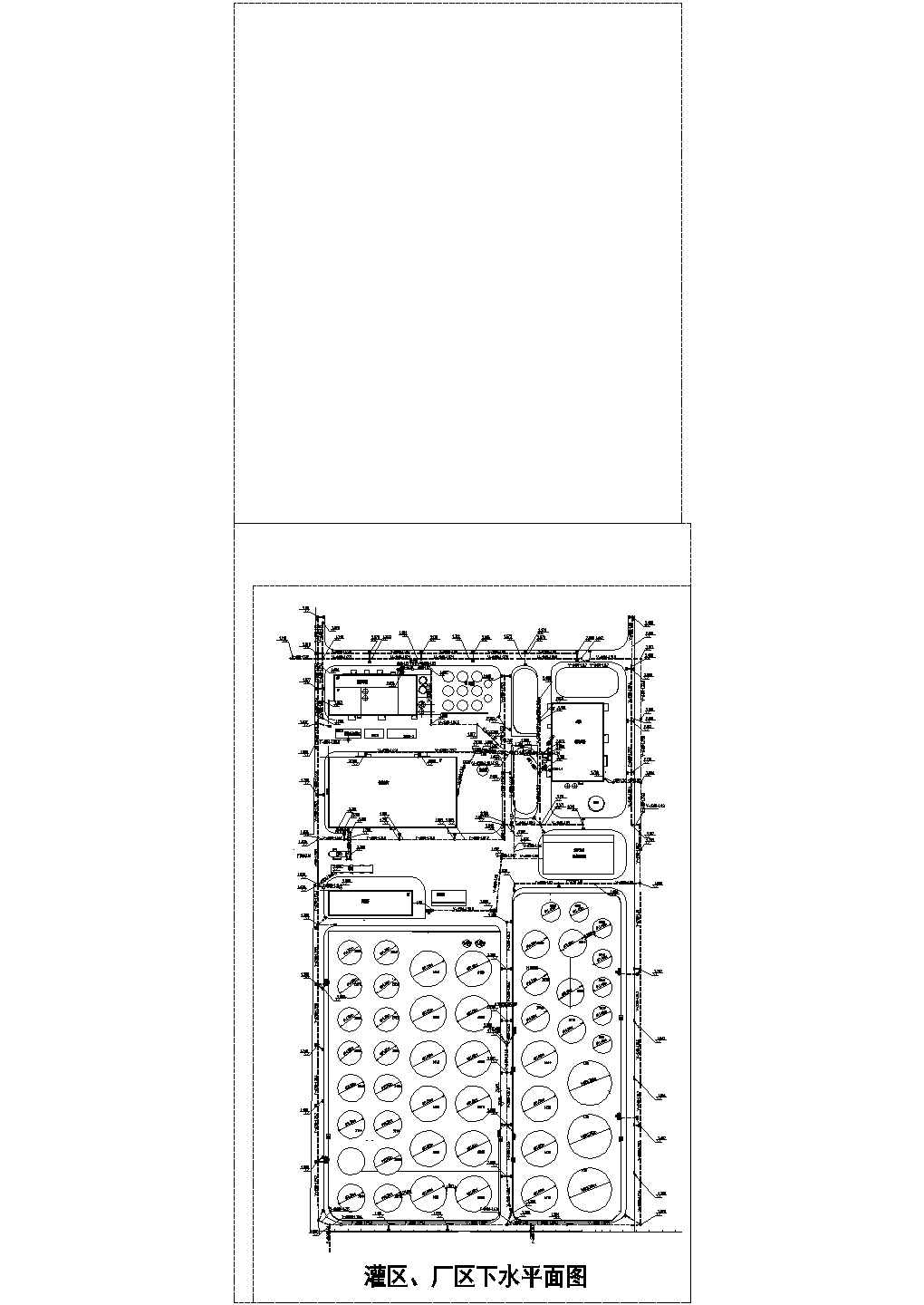 江苏省某厂区给排水总图与电缆沟图纸(含室外给排水管道设计说明)