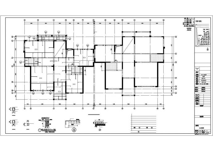 [河南]四层砖混结构别墅结构施工图（标注明细）_图1