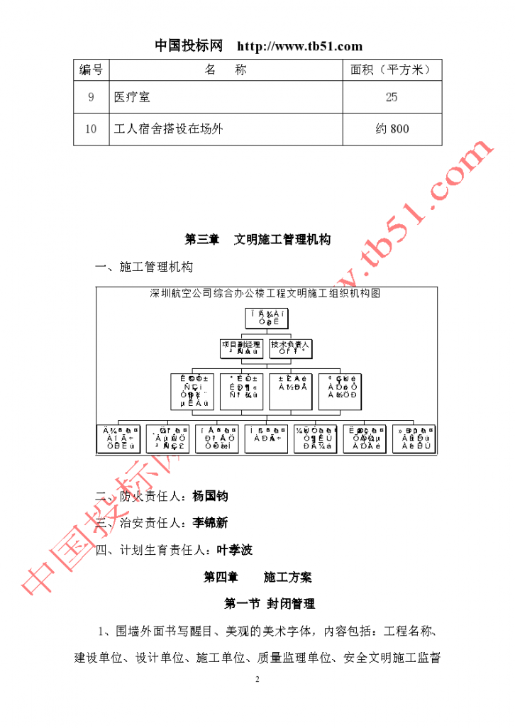 深圳航空公司综合办公楼工程文明设计方案-图二