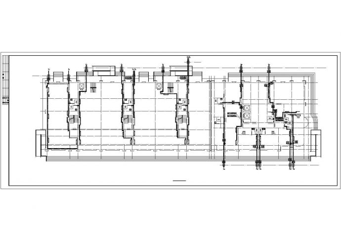 某住宅小区高层建筑采暖换热站cad施工设计图纸(含公建供暖系统设备材料表)_图1