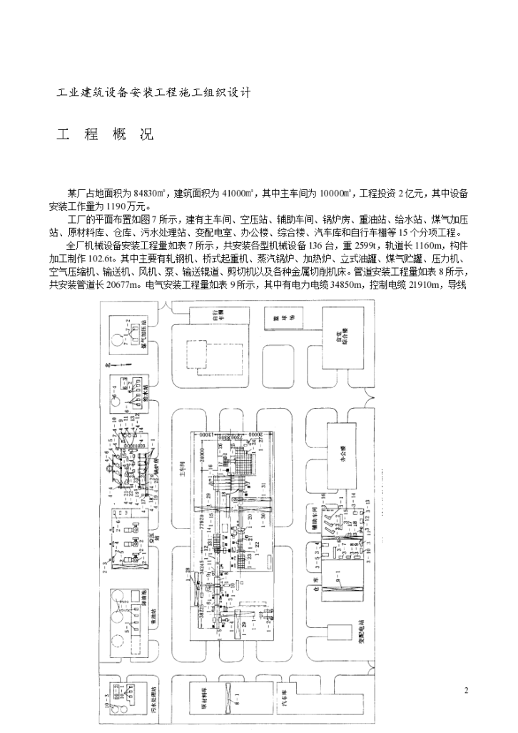 某地工业建筑设备安装工程施工组织设计-图二