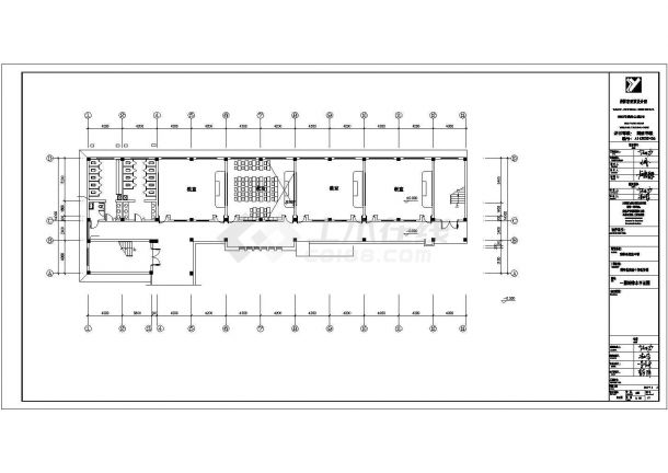 某实验中学教学楼 给排水设计cad施工图纸-图一