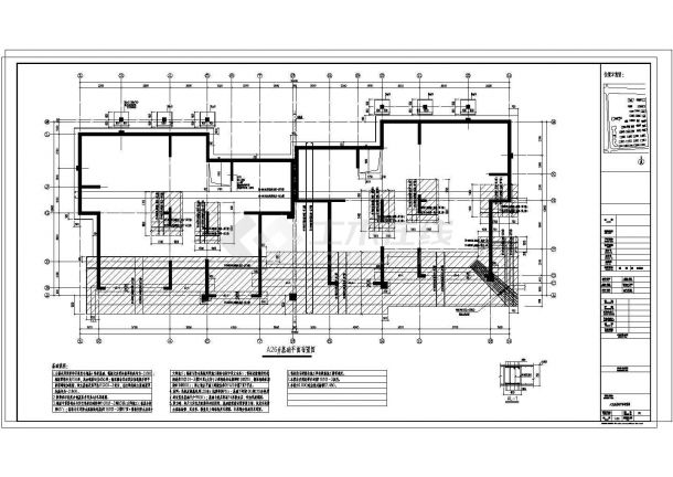[河南]某地四层砖混结构别墅结构施工图（含配筋图，施工设计说明）-图二