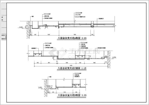 平远社保多层办公楼室内装修设计cad全套施工图（含设计说明）-图一