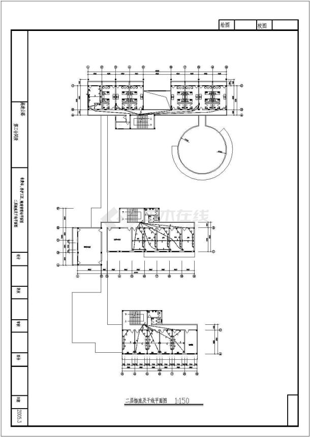 某高速公路服务站配电设计cad全套电气施工图（含设计说明，含弱电设计）-图二