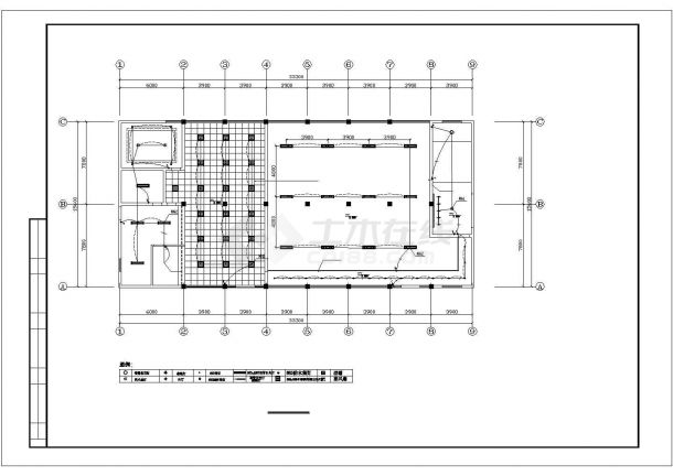 某地市综合楼建筑电气设计平面布置参考图-图二