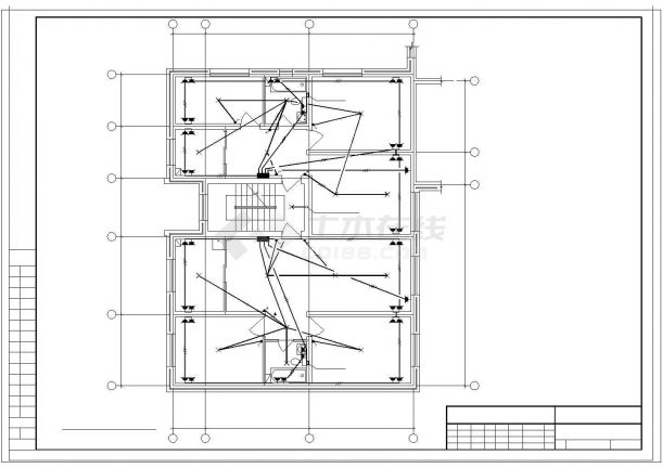 某六层住宅电气施工CAD图纸-图一