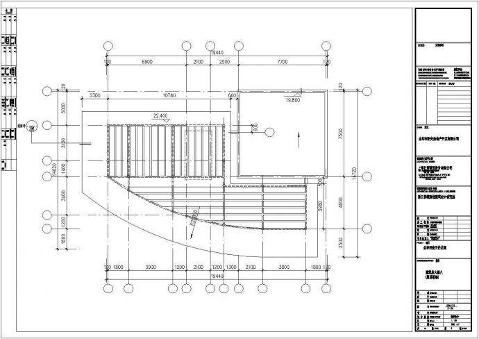 某别墅屋顶花架CAD设计完整构造图纸_图1